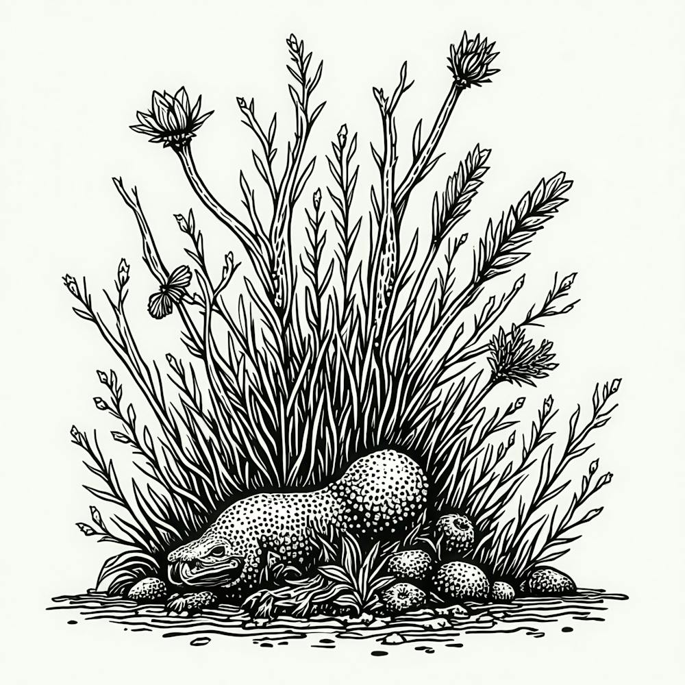 Frog In The Grass