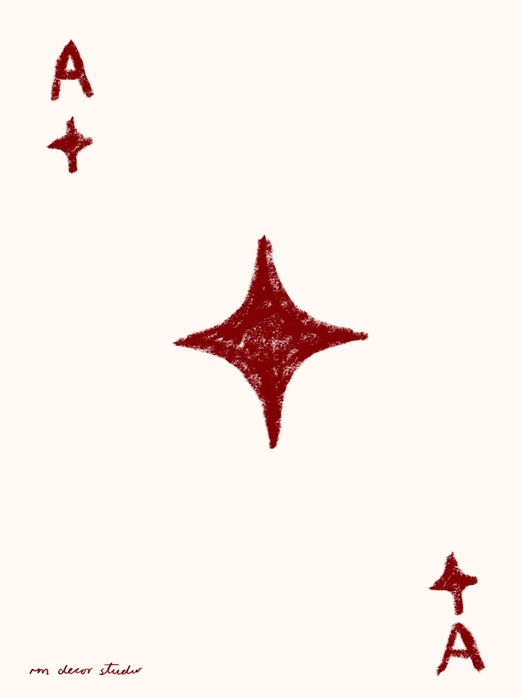 Ace of Diamonds Print