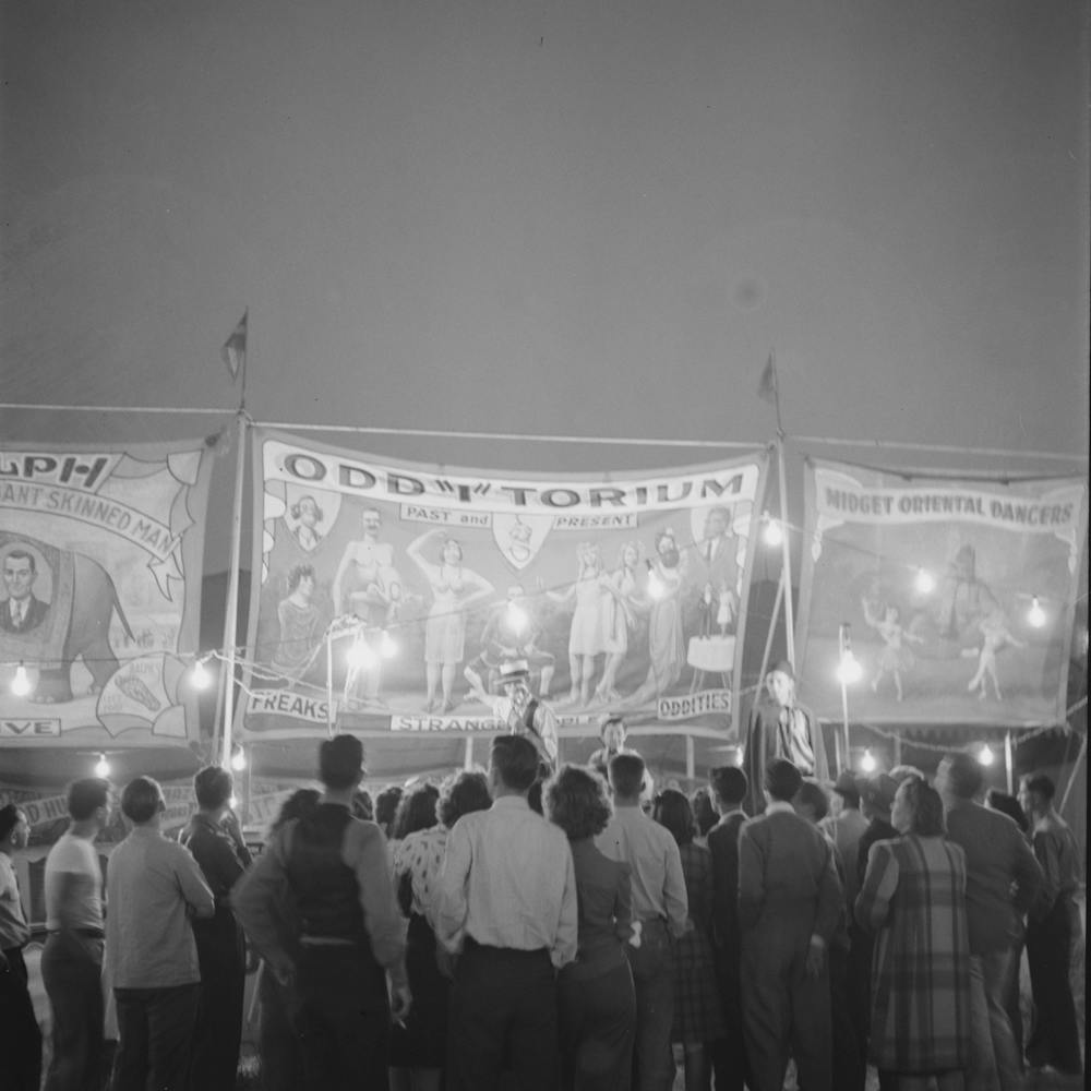 Klamath Falls, Oregon, Sideshow Of The Circus By Russell Lee