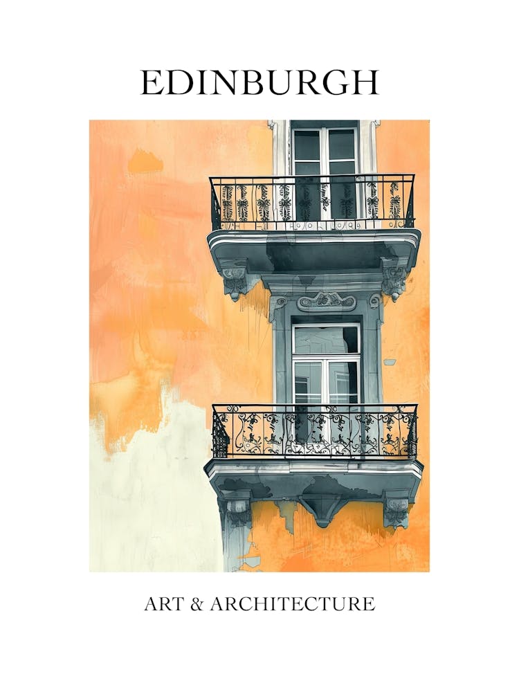 Edinburgh Travel And Architecture Poster 1