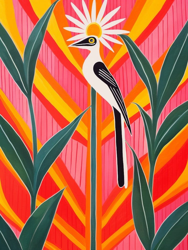 Pink And Red Plant Illustration Bird Of Paradise 3