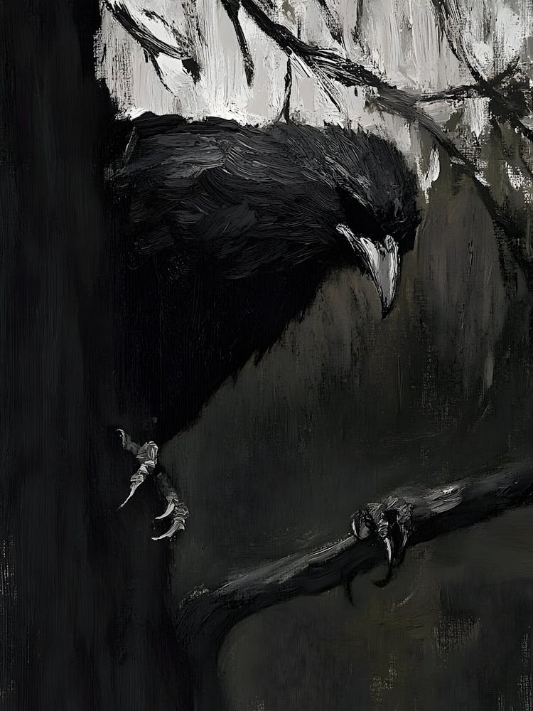 Dark Gothic Raven