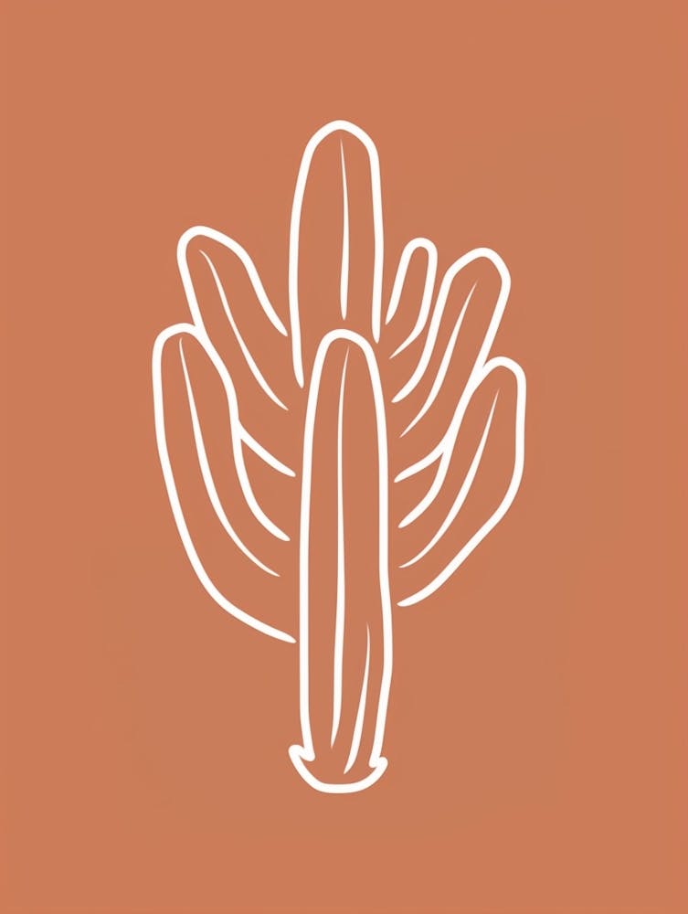 Cactus Line Drawing Cactus 5