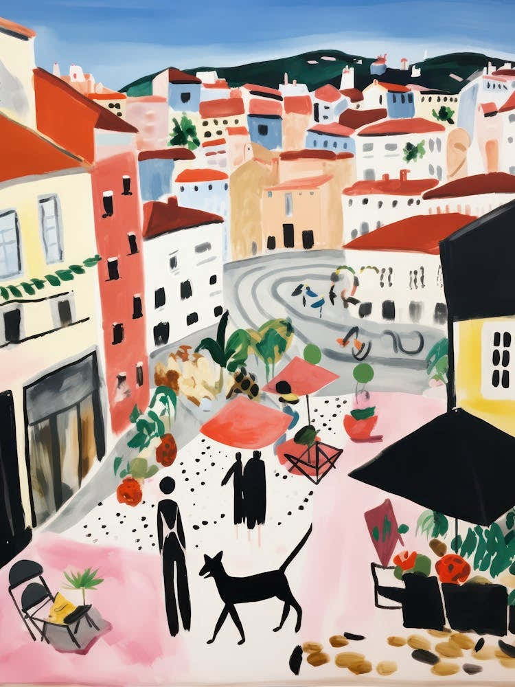 The Food Market In Porto 1 Illustration