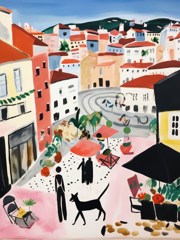 The Food Market In Porto 1 Illustration