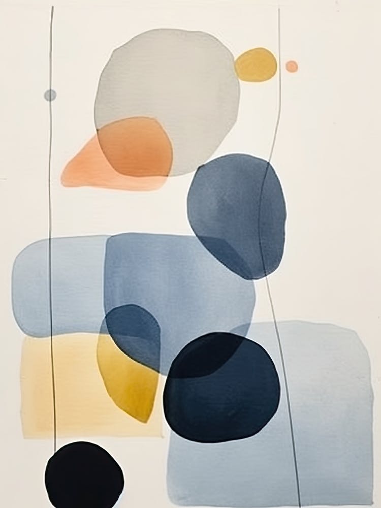 Soft Blues Abstract 1