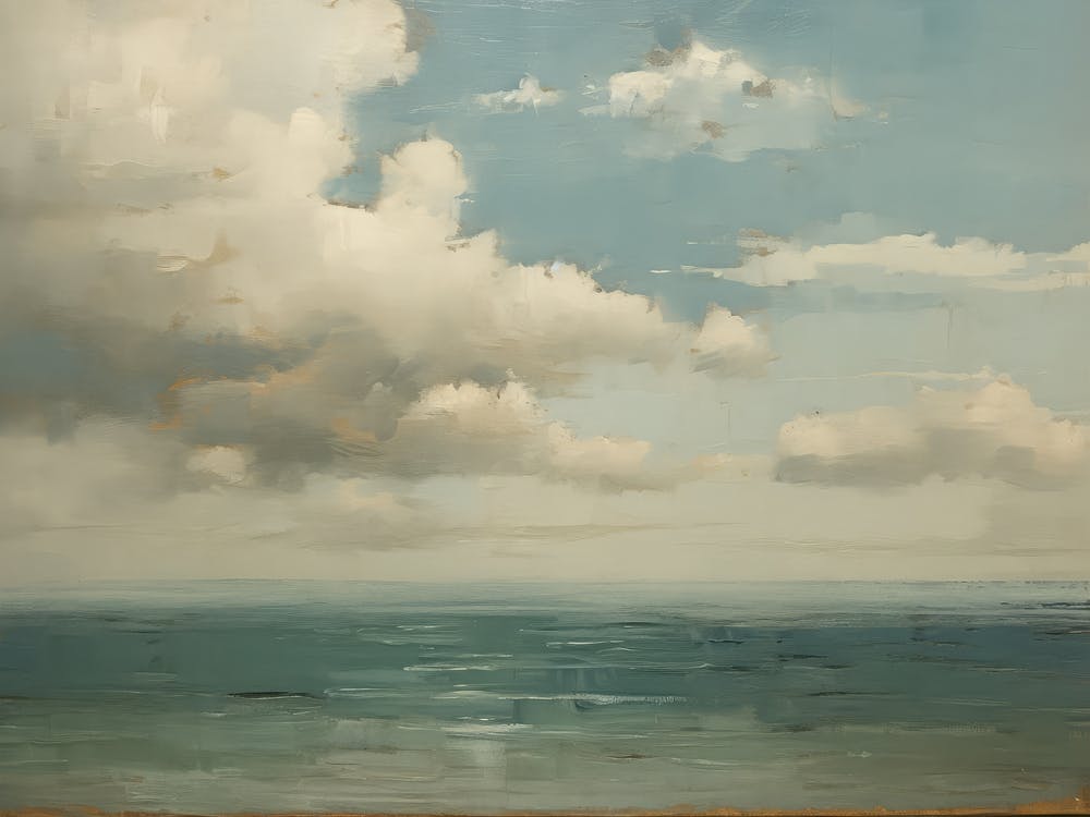 Moody Seascape Painting