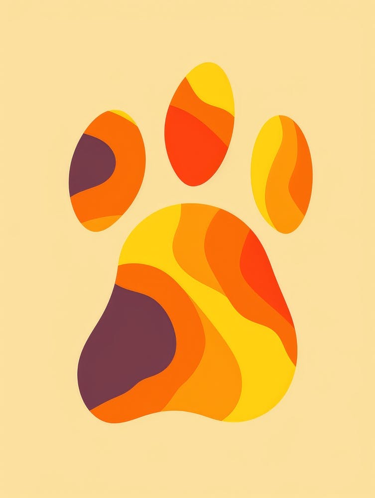 Abstract Dog Paw