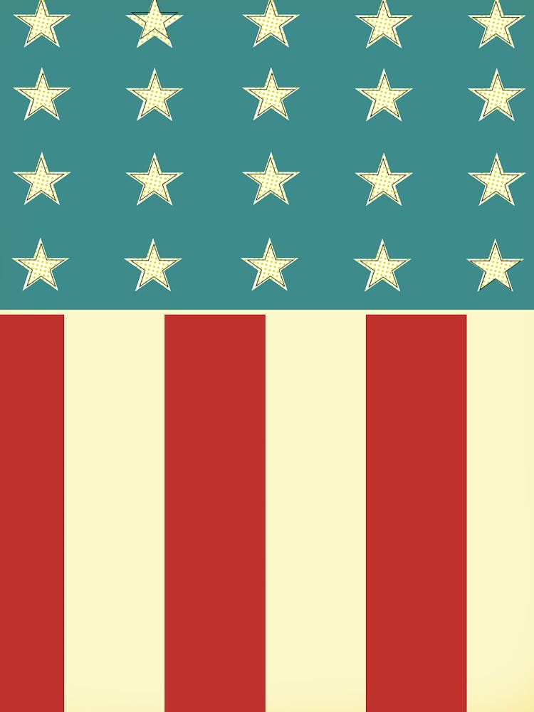 USA American Flag Vector