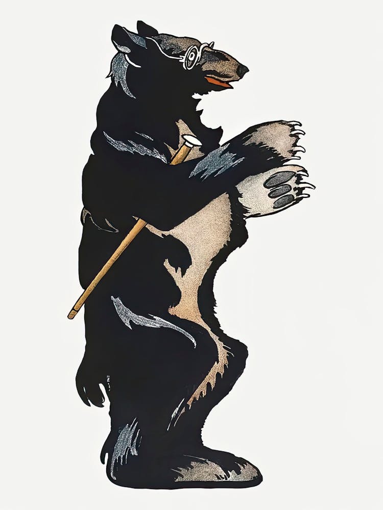 Stehender Bär, Edward Penfield