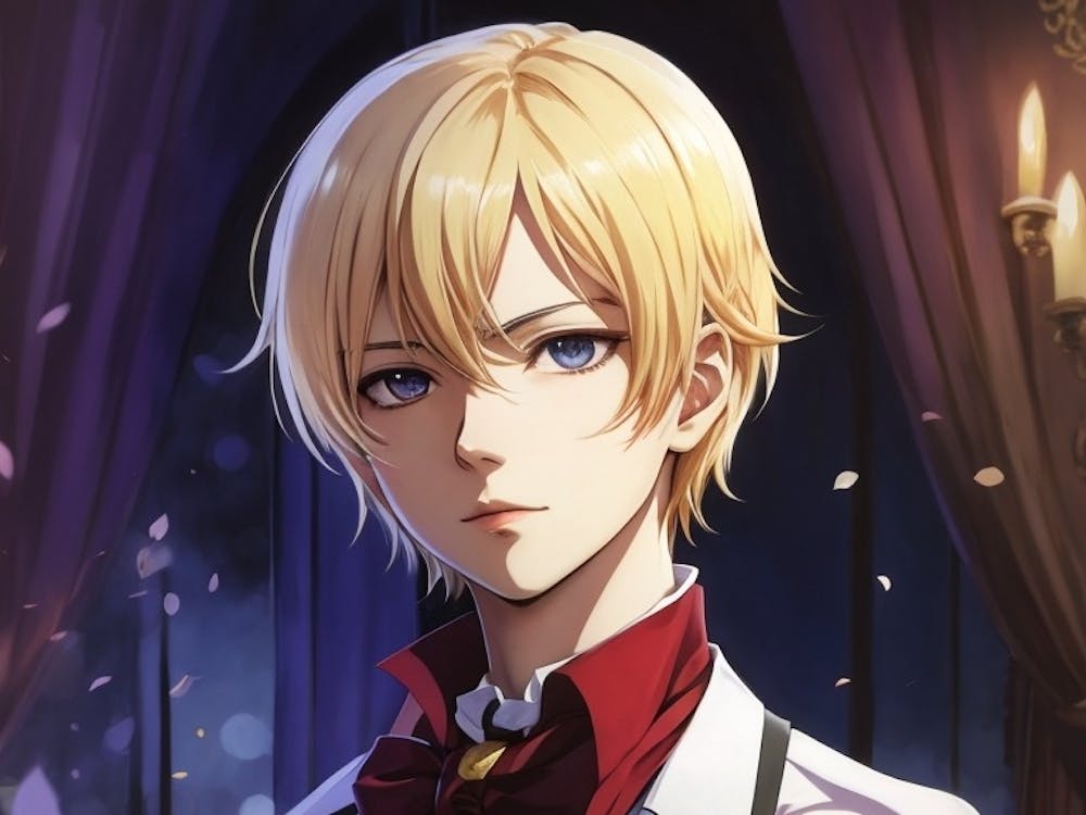 blonder Anime-Junge