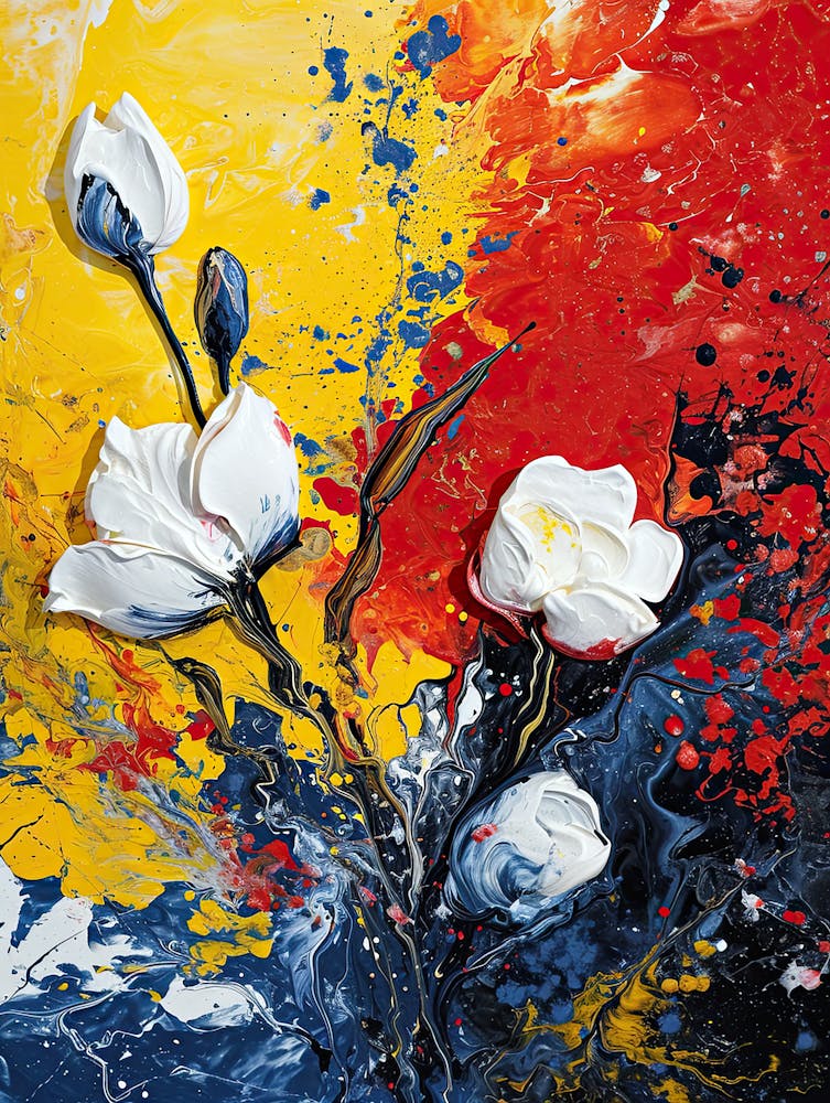 Flowers In A Vase, Pop Art 1