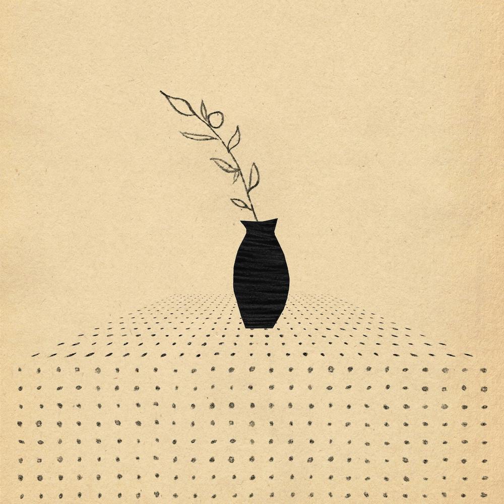 Minimalist Vase With A Plant