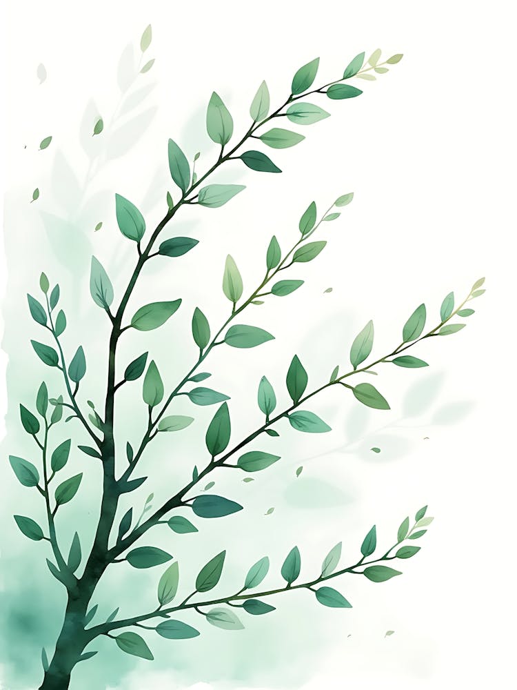Refined Leaf Pattern For Minimalist Interiors
