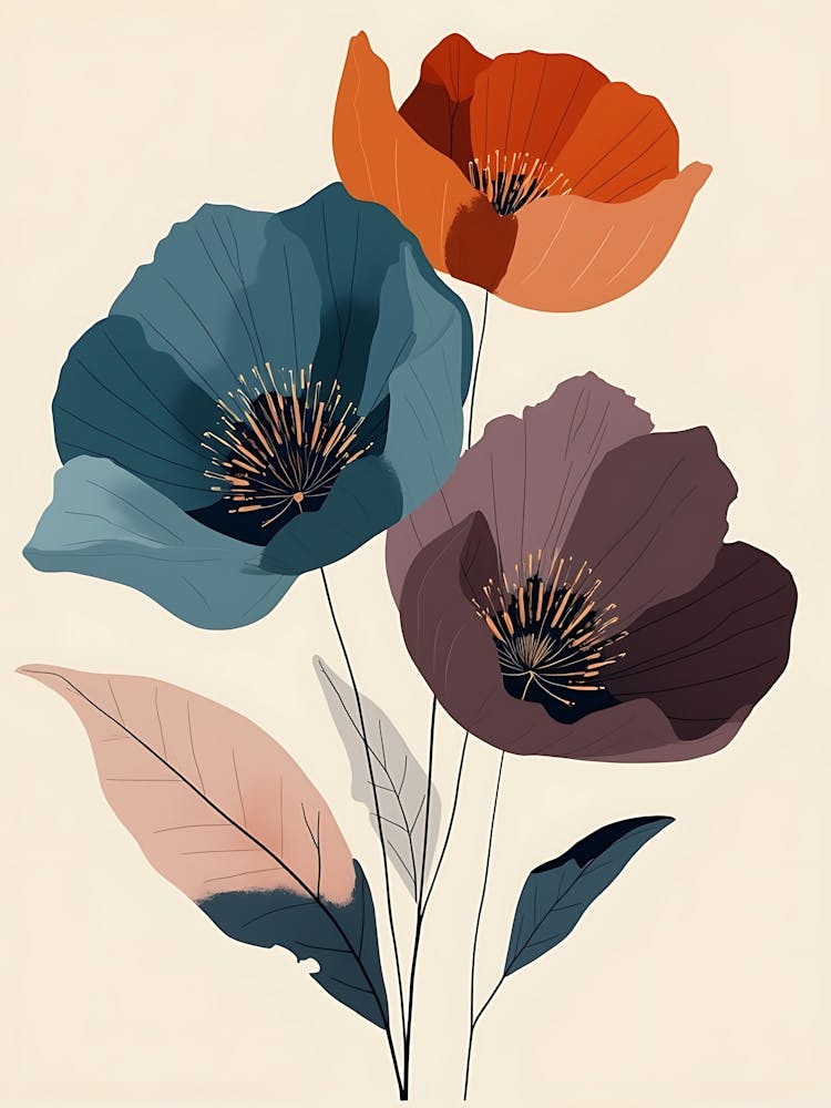 Modern Minimalist Floral Art | Stylish Botanical Prints for Trendy Spaces