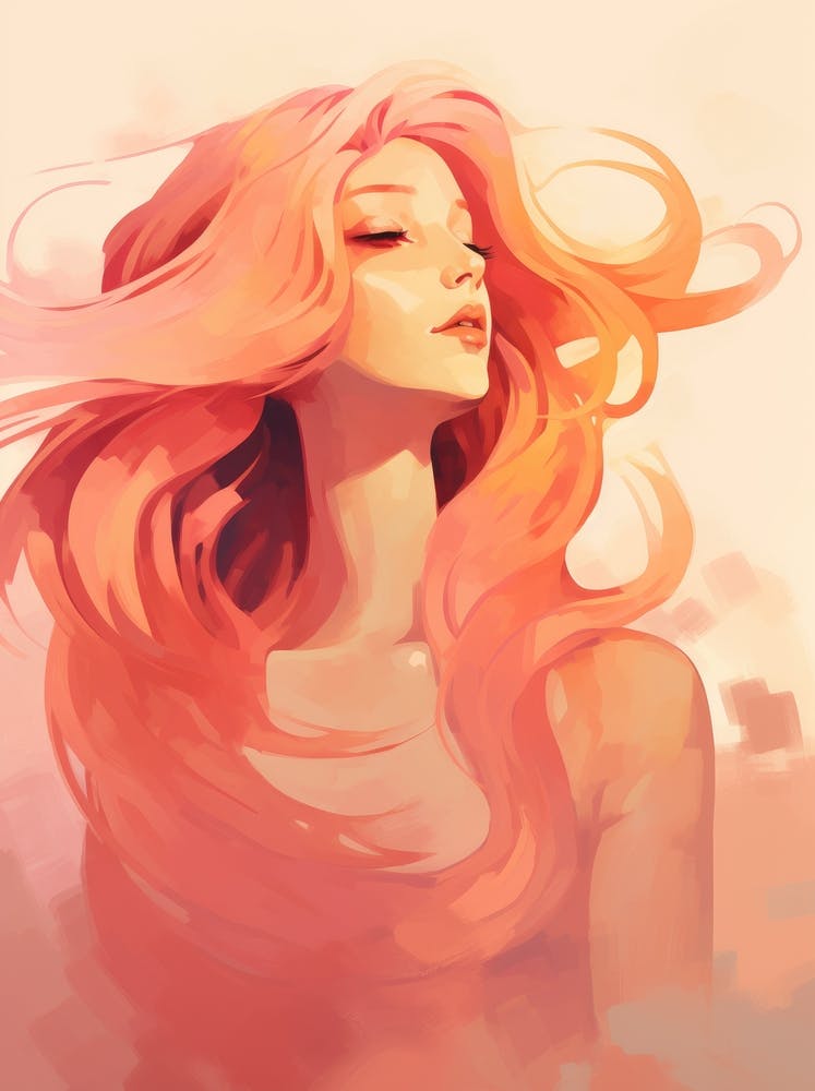 Girl With Pink Hair 3