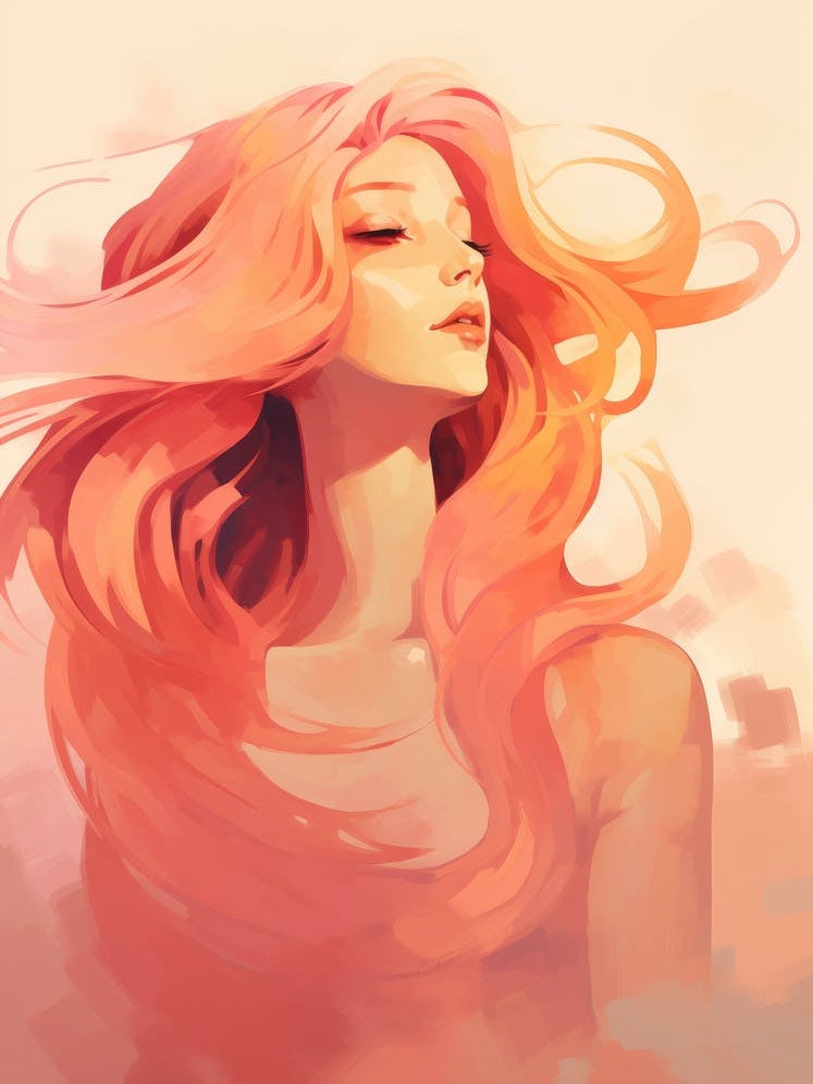 Girl With Pink Hair 3