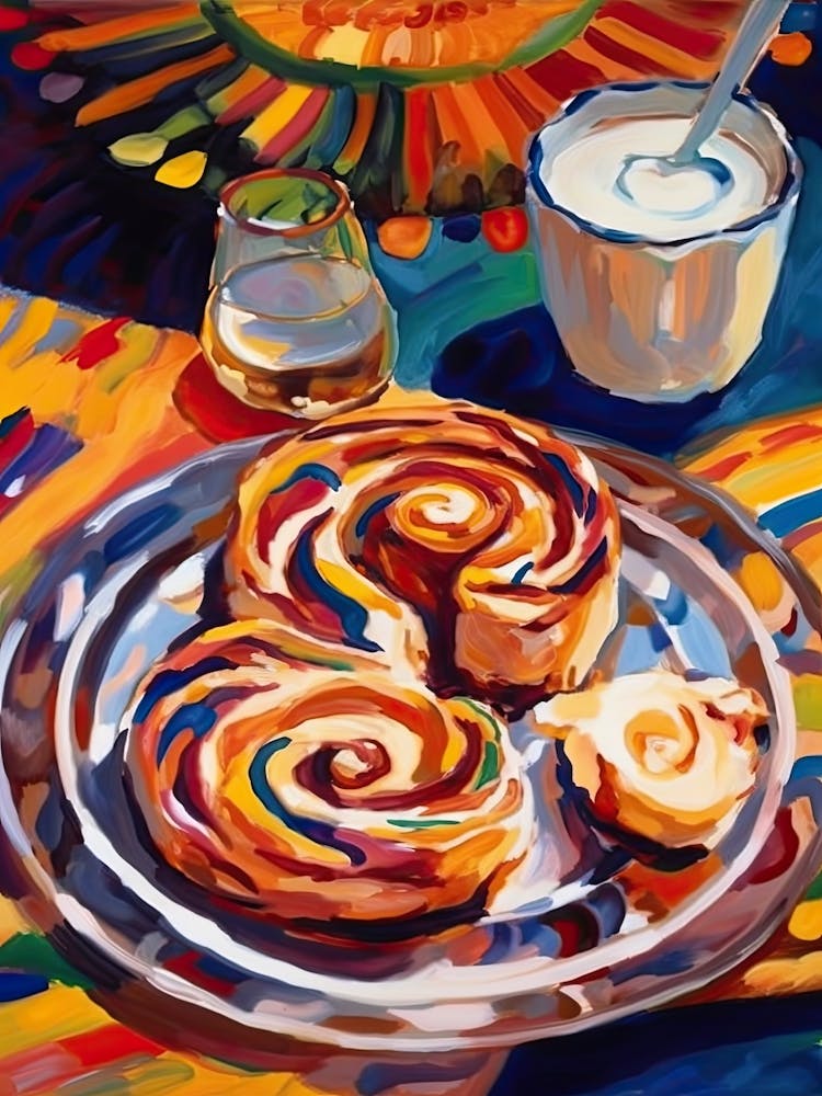 Cinnamon Roll Painting 6