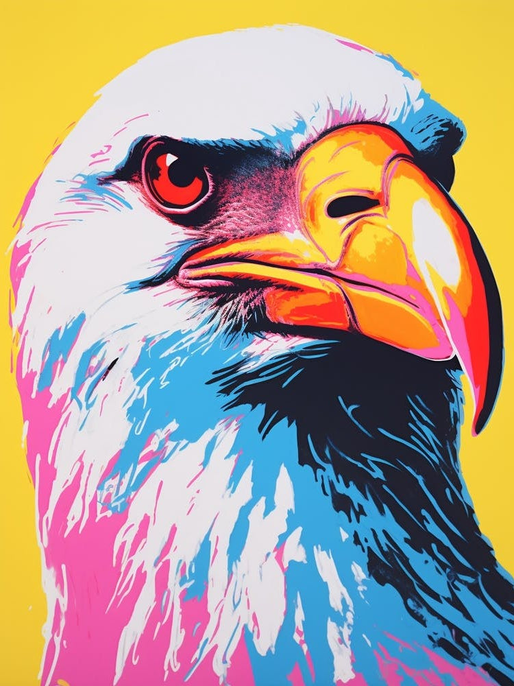 Andy Warhol Style Bird Albatross 1