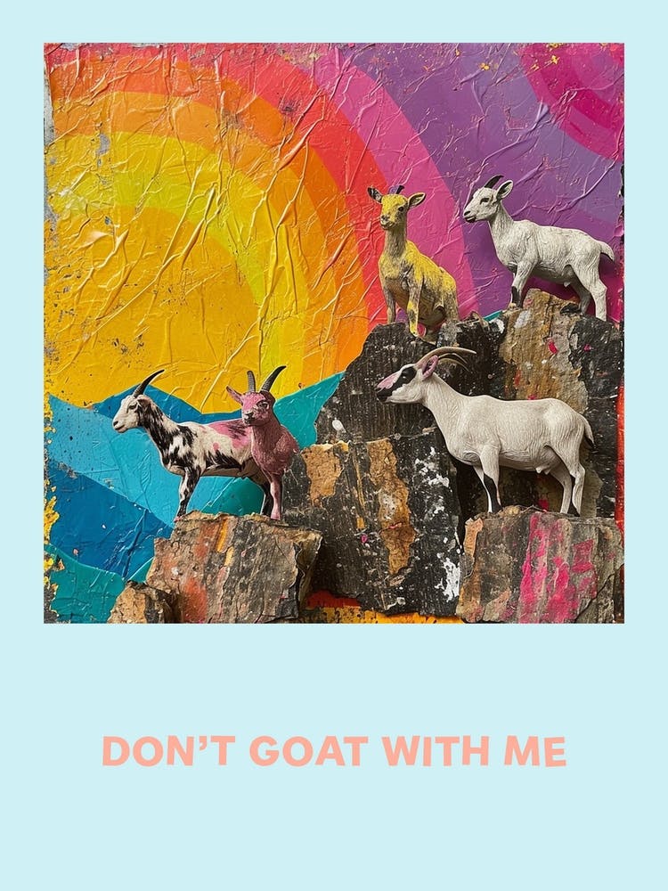 Don T Goat With Me Affiche Arc-en-ciel 2
