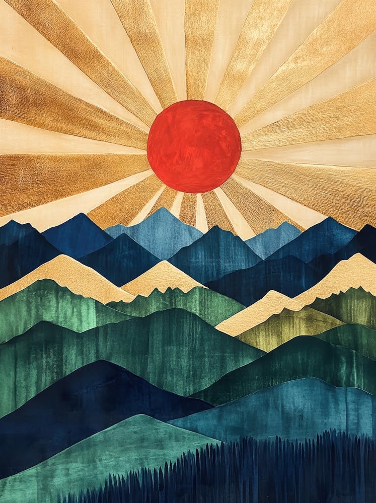 Sunrise Over The Mountains 7