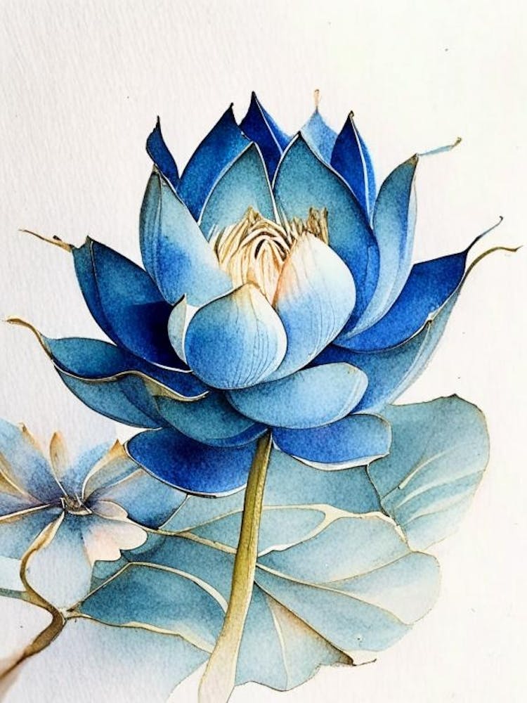 Blue Lotus Watercolour Ink Pencil 2