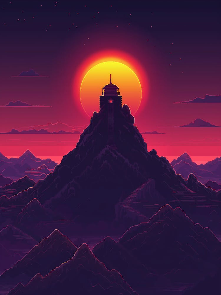 Mountain At Sunset
