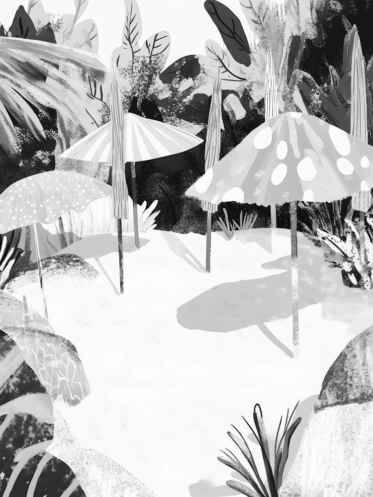 Sand And Umbrellas