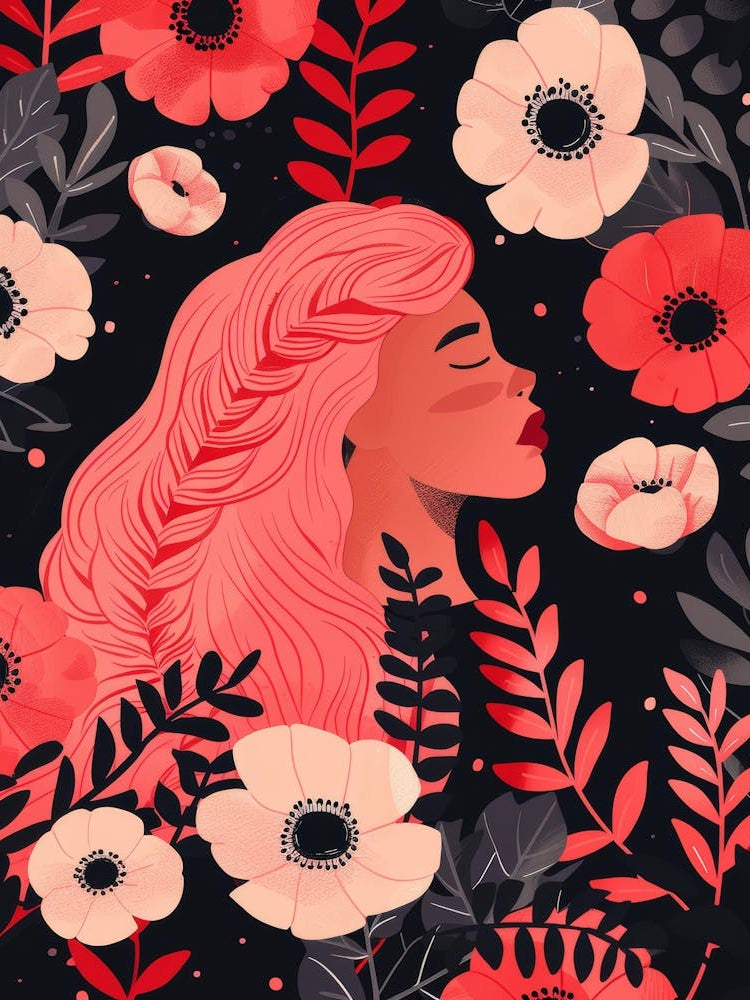 Seamless Pattern With Flowers