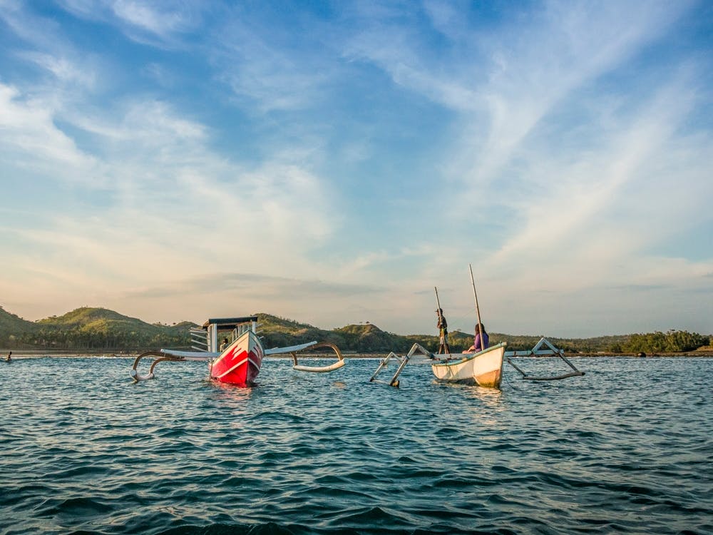 Fishing Boats In The Ocean