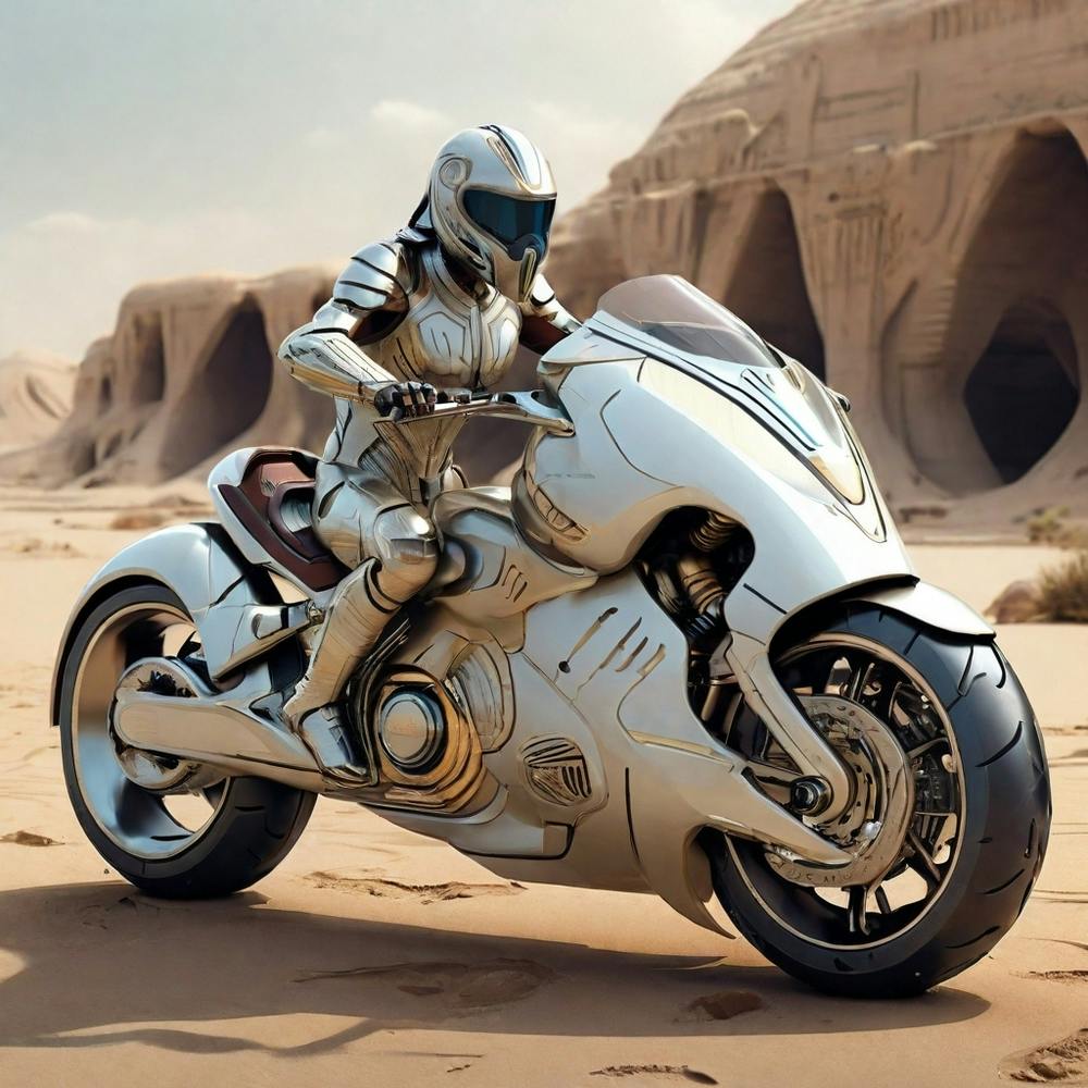 Futuristic Motorcycle