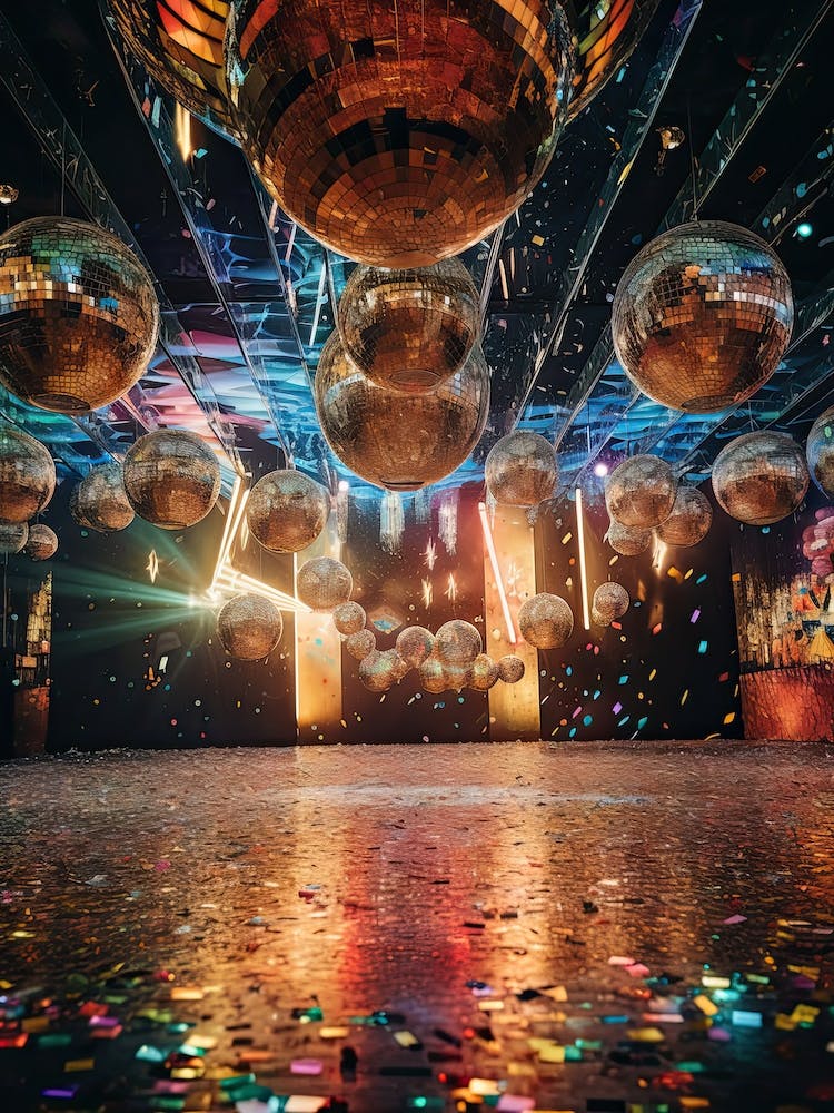 Discokugel Goldene Party 1