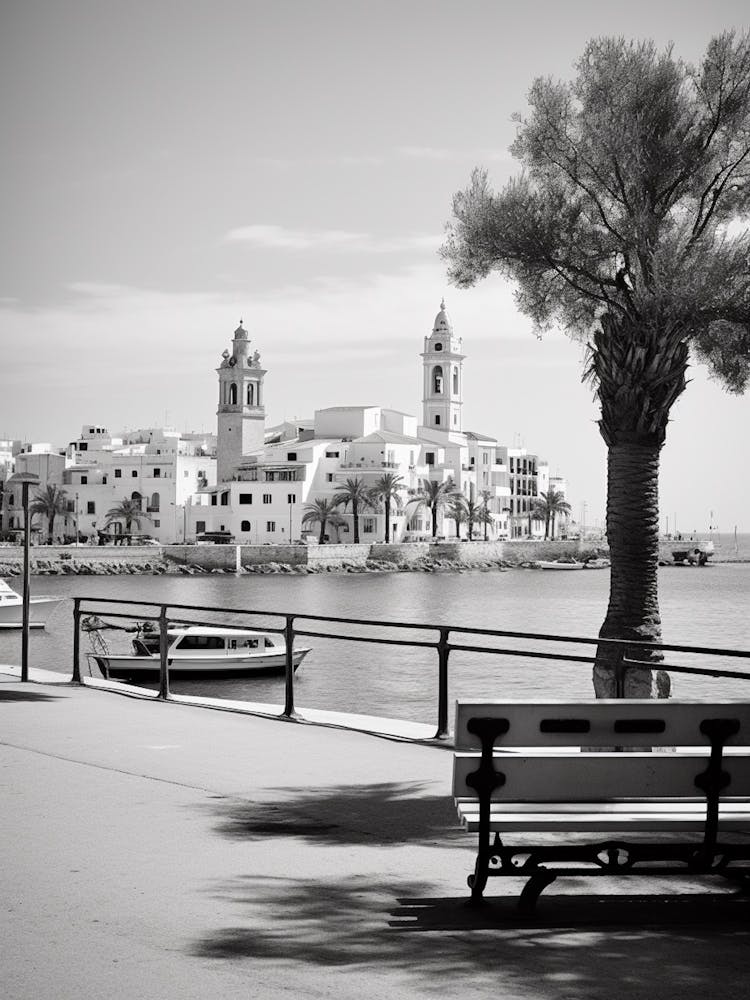 Sitges, Spain, Black And White Analogue Photography 4