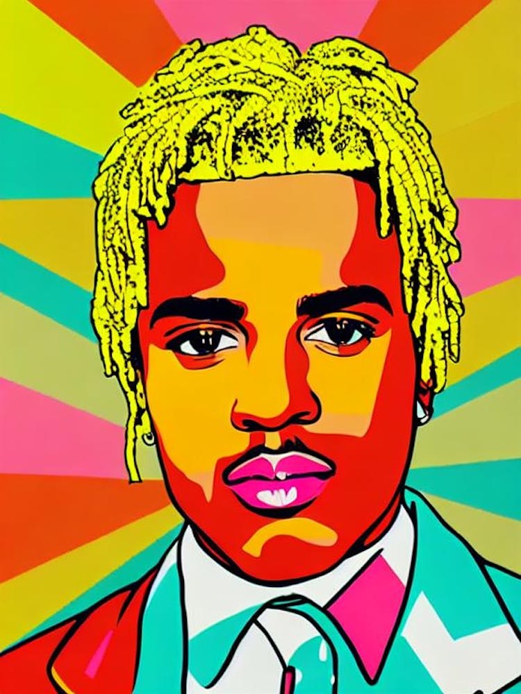 Ski Mask The Slump God Colourful Pop Art