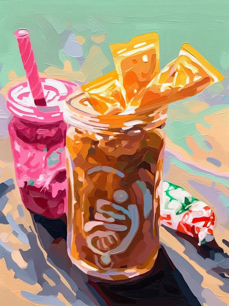 A Frapuccino Oil Painting 2