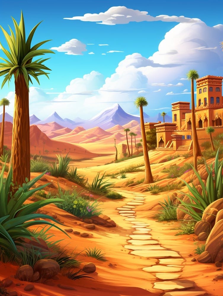 Sahara Desert Cartoon 3