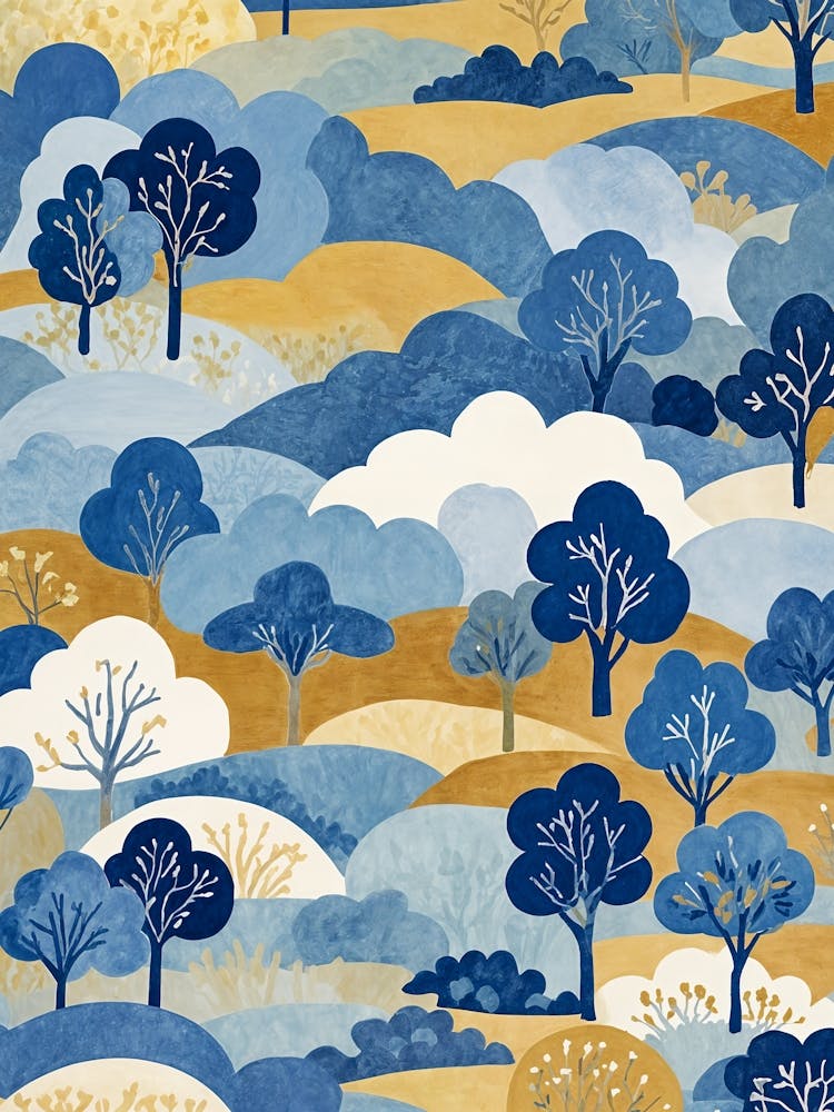 Bäume am blauen Himmel
