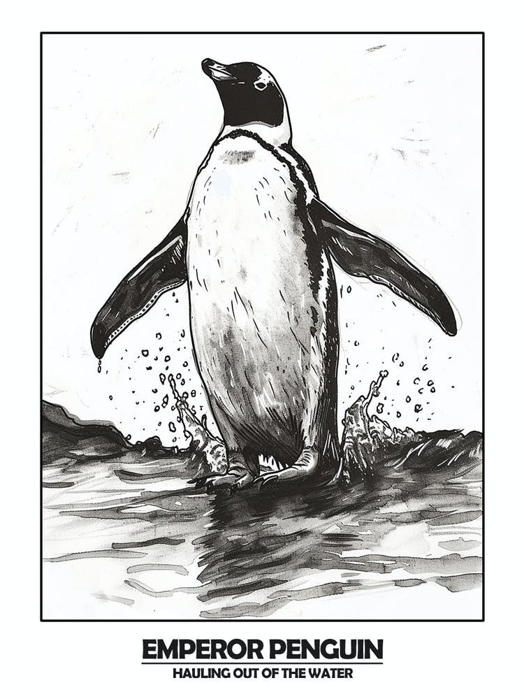 Penguin Hauling Out Of The Water Poster 6