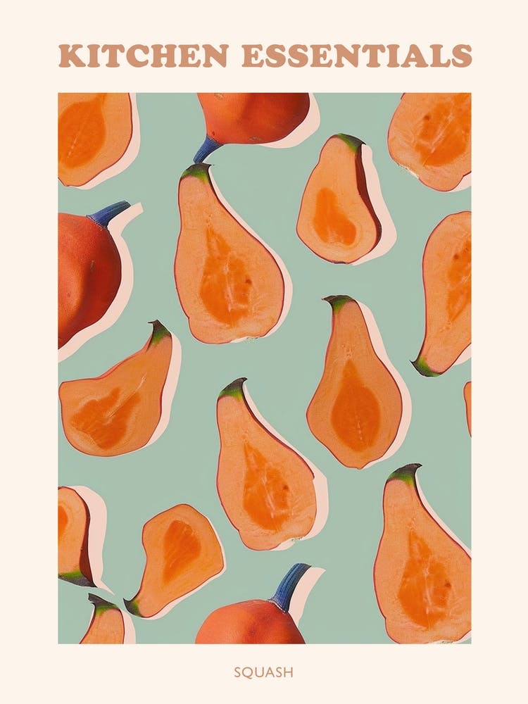 Squash Abstract Pattern Poster 1