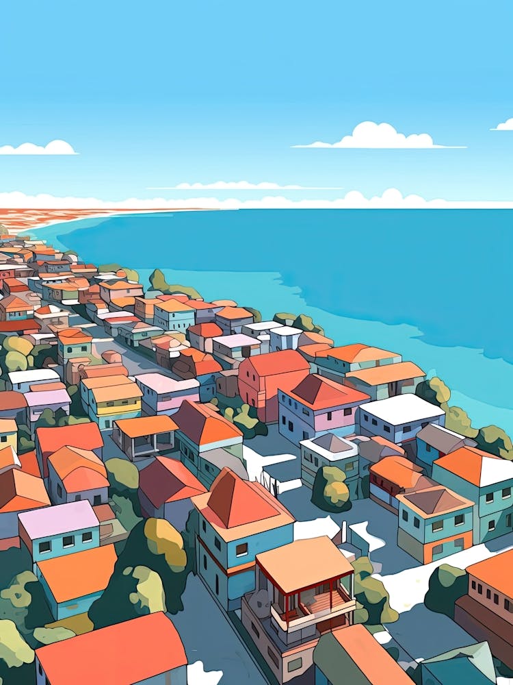 Maldives, Flat Illustration 2