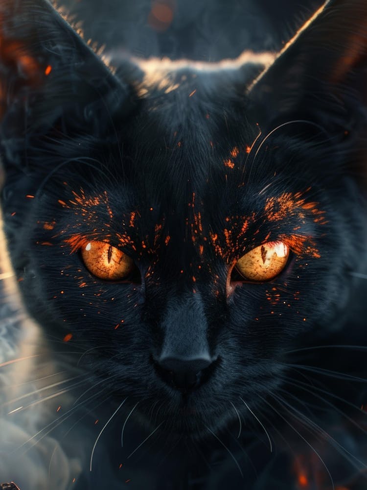 Cat In Flames