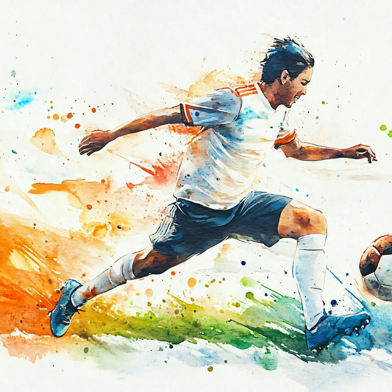 Soccer Player Kicking The Ball 10