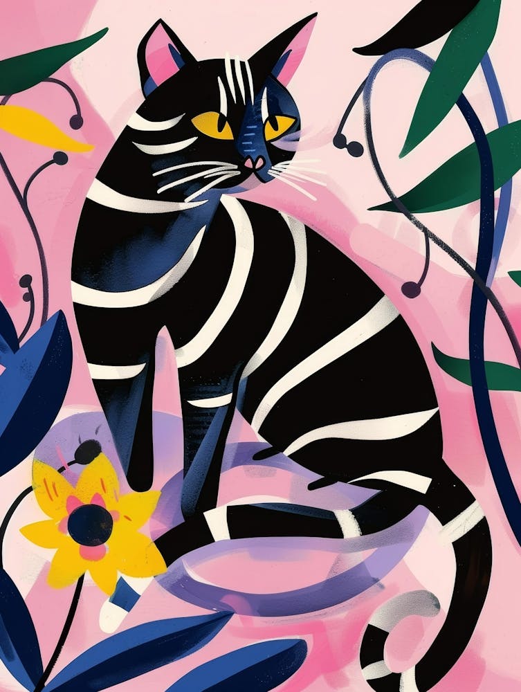 Gestreifte Katze 12