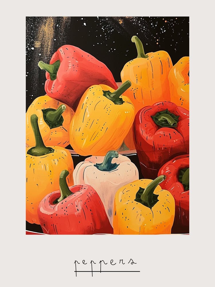 Peppers Art Deco Inspired Poster