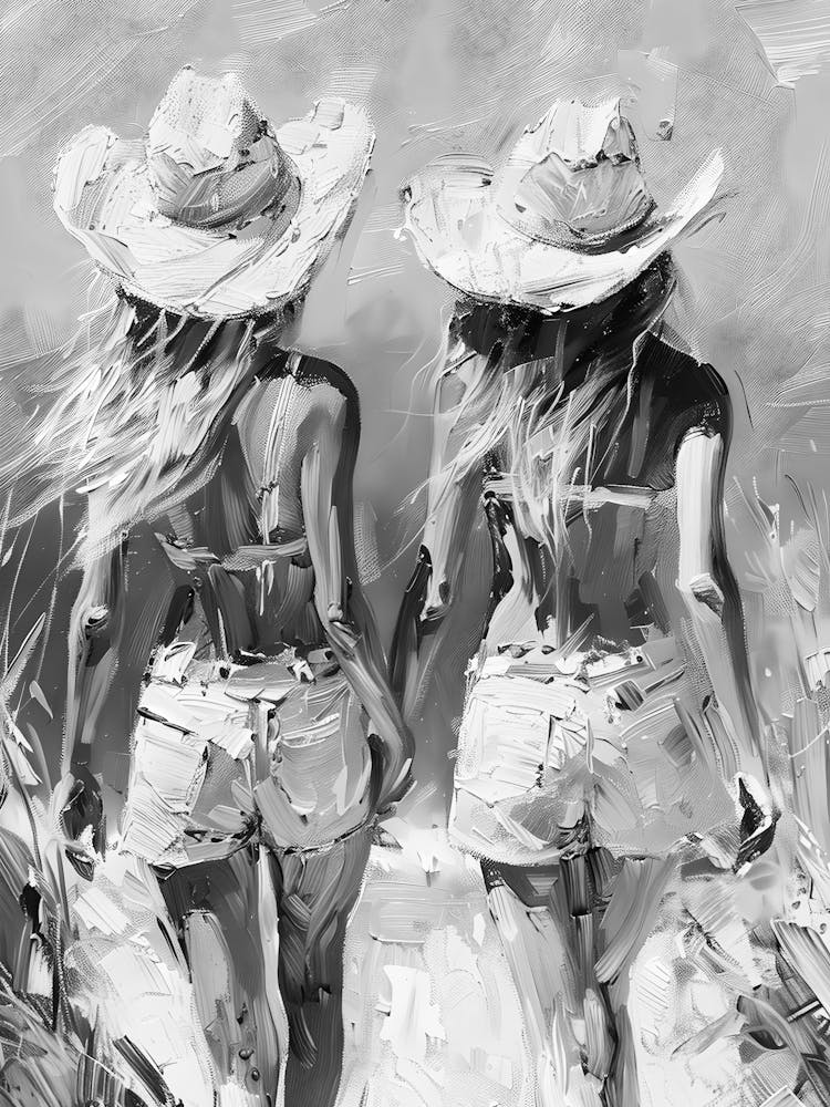 Two Girls In Hats