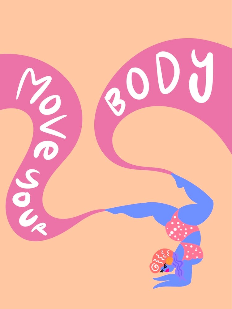 Yoga move your body pastel