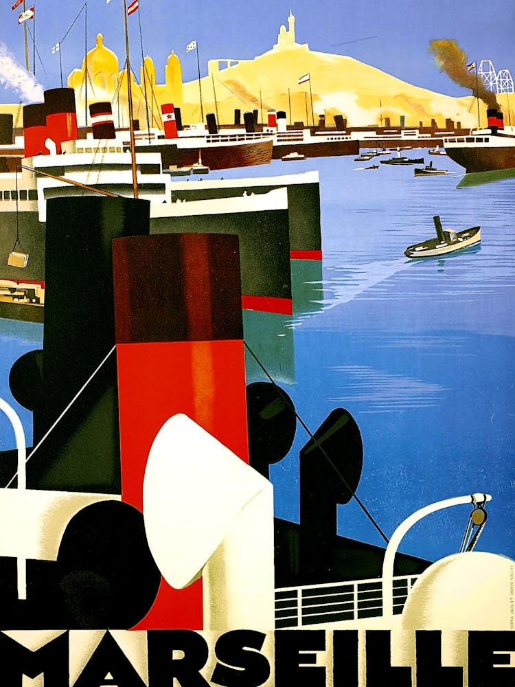 Marseille, France, Ships On The City Port