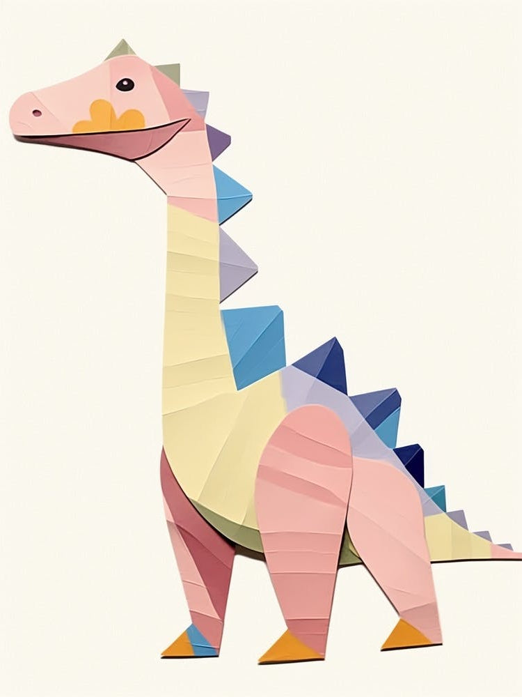 Nursery Dinosaur Art Kritosaurus 1