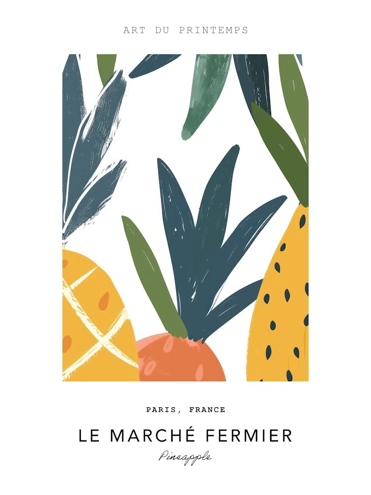 Pineapple Le Marche Fermier Poster 1