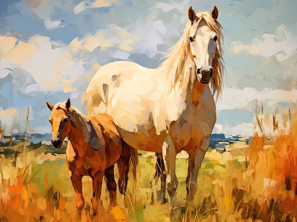 Horses Painting In Chile, Landscape 3